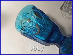 Anciens vases enverre moulé Charles 10 violette Anciens vases enverre moulé Charles 10 violette