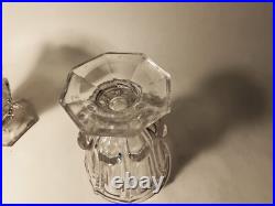 Anciens vases enverre moulé Charles 10 violette Anciens vases enverre moulé Charles 10 violette