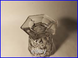 Anciens vases enverre moulé Charles 10 violette Anciens vases enverre moulé Charles 10 violette