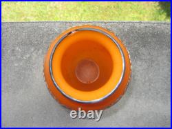 André Delatte Nancy vase Art déco 1930 signé en verre émaillé petit défaut