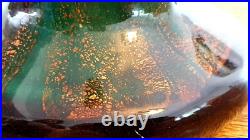 Ange Campana verrerie d'art Corse Feliceto 1996 Vase inclusion d'or No 193