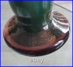 Ange Campana verrerie d'art Corse Feliceto 1996 Vase inclusion d'or No 193