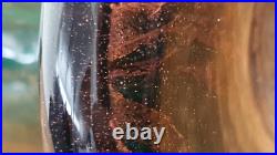 Ange Campana verrerie d'art Corse Feliceto 1996 Vase inclusion d'or No 193