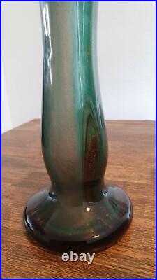 Ange Campana verrerie d'art Corse Feliceto 1996 Vase inclusion d'or No 193