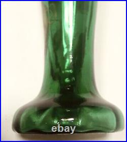 Antique Glass Vase En Verre Émaillé Iris Ancien Legras Vers 1900