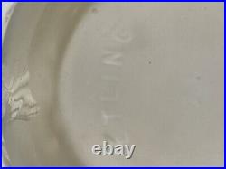 Art Deco ETLING, Vase Modèle Dahlia Verre Satiné