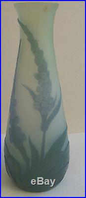 Art nouveau vase Gallé authentique