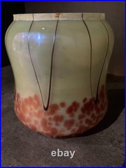 Art nouveau vase glasfabrik elisabeth 1900-1905