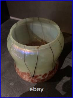 Art nouveau vase glasfabrik elisabeth 1900-1905