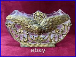 BACCARAT EAGLE CRYSTAL VASE CRISTAL TAILLE AIGLE NAPOLEON Ier EMPIRE ART NOUVEAU