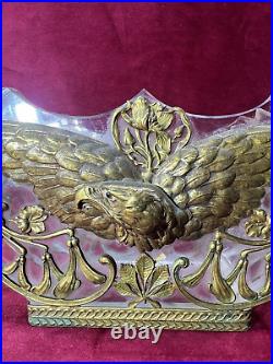 BACCARAT EAGLE CRYSTAL VASE CRISTAL TAILLE AIGLE NAPOLEON Ier EMPIRE ART NOUVEAU