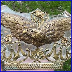 BACCARAT EAGLE CRYSTAL VASE CRISTAL TAILLE AIGLE NAPOLEON Ier EMPIRE ART NOUVEAU