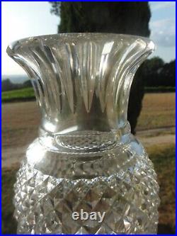 BACCARAT EXCEPTIONNEL TRES GRAND VASE CHARLES X EDWIGE COMME NEUF. (37 cm)