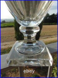 BACCARAT EXCEPTIONNEL TRES GRAND VASE CHARLES X EDWIGE COMME NEUF. (37 cm)