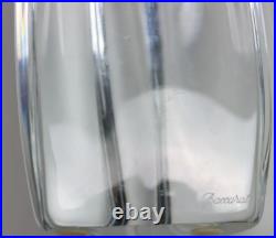 BACCARAT Grand vase soliflore en cristal forme libre. H32 cm Tamponné