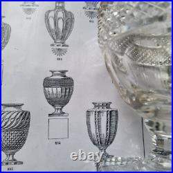 BACCARAT Vase 1840 Pointe Diamants Cristal XIXè Crystal Vase Mid 19thC BACCARAT Vase 1840 Pointe Diamants Cristal XIXè Crystal Vase Mid 19thC
