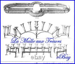 BACCARAT jardinière / bouquetière en bronze et cristal Cornets Fleurs Tulipier BACCARAT jardinière / bouquetière en bronze et cristal Cornets Fleurs Tulipier