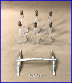 BACCARAT jardinière / bouquetière en bronze et cristal Cornets Fleurs Tulipier BACCARAT jardinière / bouquetière en bronze et cristal Cornets Fleurs Tulipier