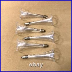 BACCARAT jardinière / bouquetière en bronze et cristal Cornets Fleurs Tulipier BACCARAT jardinière / bouquetière en bronze et cristal Cornets Fleurs Tulipier