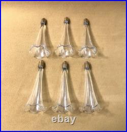 BACCARAT jardinière / bouquetière en bronze et cristal Cornets Fleurs Tulipier BACCARAT jardinière / bouquetière en bronze et cristal Cornets Fleurs Tulipier