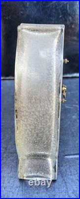 Baccarat Pendulette Fond Givre Emaille Cristal Art Nouveau 1900 Clock