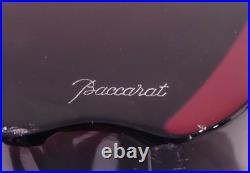 Baccarat. Superbe vase Océanie violet en cristal créé par Thomas Bastide. Signé