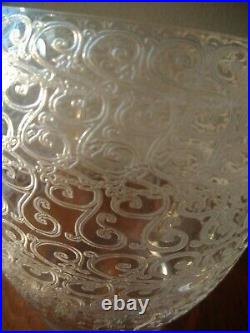 Baccarat Vase Gobelet Cristal Décor Rohan Gravé Acide