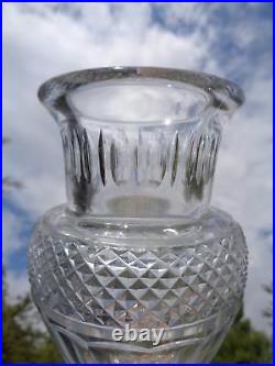 Baccarat Vase Laetitia Cristal Taillé Empire Restauration 19éme 19 Éme Xixém 849