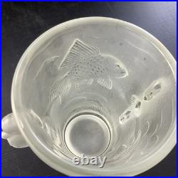 Barolac Vase hippocampe Josef Inwald Barolac Bohème Art Déco 1930 Verre Givre