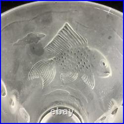 Barolac Vase hippocampe Josef Inwald Barolac Bohème Art Déco 1930 Verre Givre