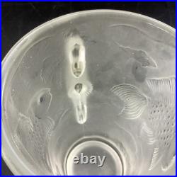 Barolac Vase hippocampe Josef Inwald Barolac Bohème Art Déco 1930 Verre Givre