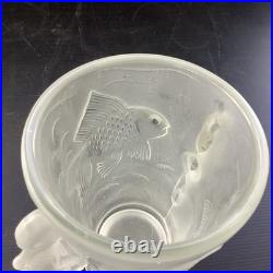 Barolac Vase hippocampe Josef Inwald Barolac Bohème Art Déco 1930 Verre Givre