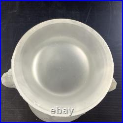 Barolac Vase hippocampe Josef Inwald Barolac Bohème Art Déco 1930 Verre Givre