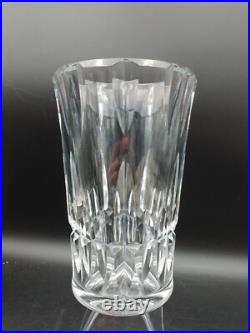 Beau Imposant Vase en Cristal Taillé signé Baccarat, 1970's 4,3kg H 25 cm