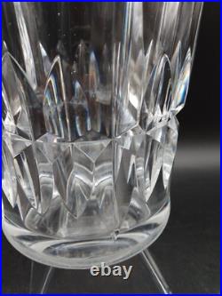 Beau Imposant Vase en Cristal Taillé signé Baccarat, 1970's 4,3kg H 25 cm