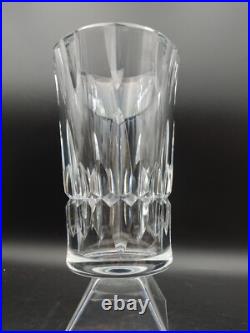 Beau Imposant Vase en Cristal Taillé signé Baccarat, 1970's 4,3kg H 25 cm