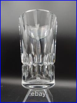 Beau Imposant Vase en Cristal Taillé signé Baccarat, 1970's 4,3kg H 25 cm
