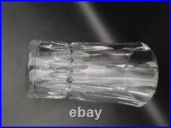 Beau Imposant Vase en Cristal Taillé signé Baccarat, 1970's 4,3kg H 25 cm
