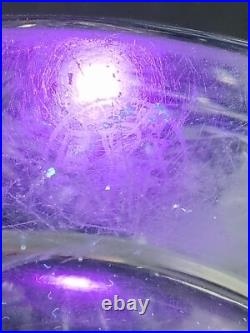 Beau Imposant Vase en Cristal Taillé signé Baccarat, 1970's 4,3kg H 25 cm