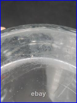 Beau Imposant Vase en Cristal Taillé signé Baccarat, 1970's 4,3kg H 25 cm