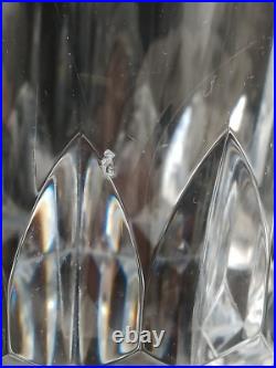 Beau Imposant Vase en Cristal Taillé signé Baccarat, 1970's 4,3kg H 25 cm