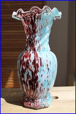 Beau Vase 29,5 cm! Carafe Soliflore Ancien Pate de Verre Clichy 1900 Legras
