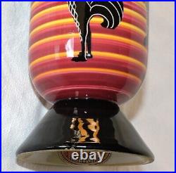 Beau Vase Art Deco En Ceramique Italienne Rometti Umbertide Georgica