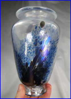 Beau Vase Robert Pierini A Biot Reflets Irises 1984