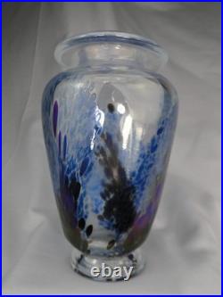 Beau Vase Robert Pierini A Biot Reflets Irises 1984