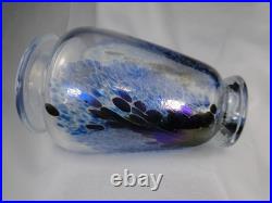 Beau Vase Robert Pierini A Biot Reflets Irises 1984
