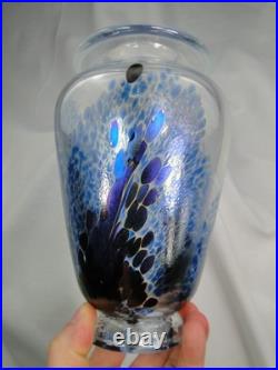 Beau Vase Robert Pierini A Biot Reflets Irises 1984