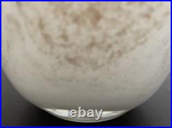 Beau Vase en Verre Souflé Signé Maure-Vieil à Mandelieu Années 1970 Estampillé
