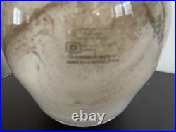 Beau Vase en Verre Souflé Signé Maure-Vieil à Mandelieu Années 1970 Estampillé