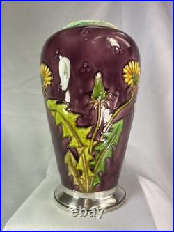 Beau ancien vase en céramique signé Sèvres art nouveau Beau ancien vase en céramique signé Sèvres art nouveau